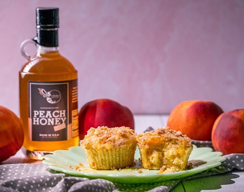 Peach Honey Muffins – Firebee Honey
