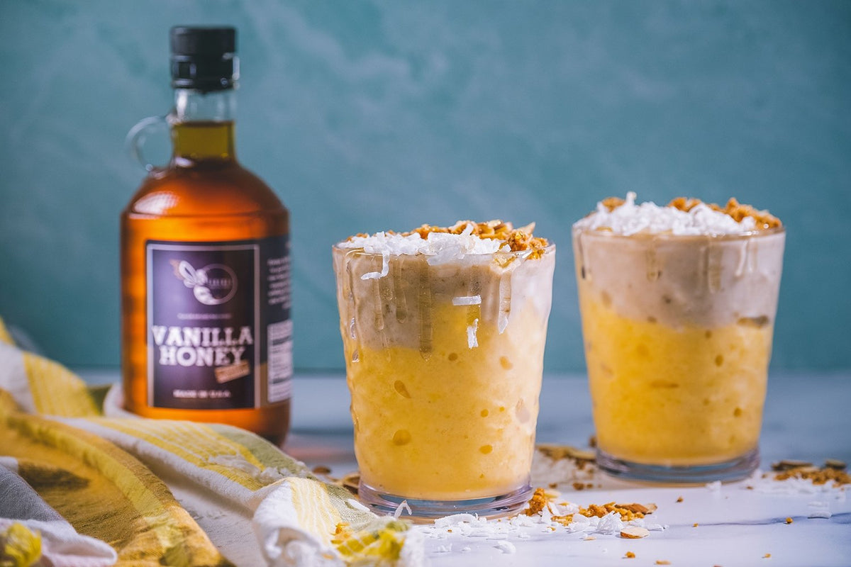 Pineapple Swirled Honey Smoothie – Firebee Honey