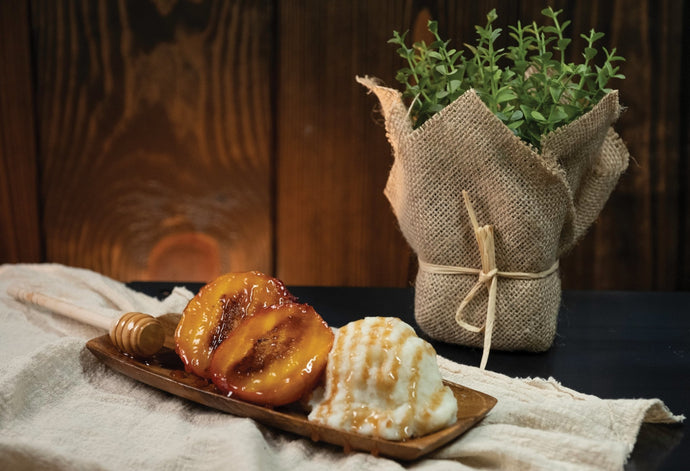 Cinnamon Honey Grilled Peaches