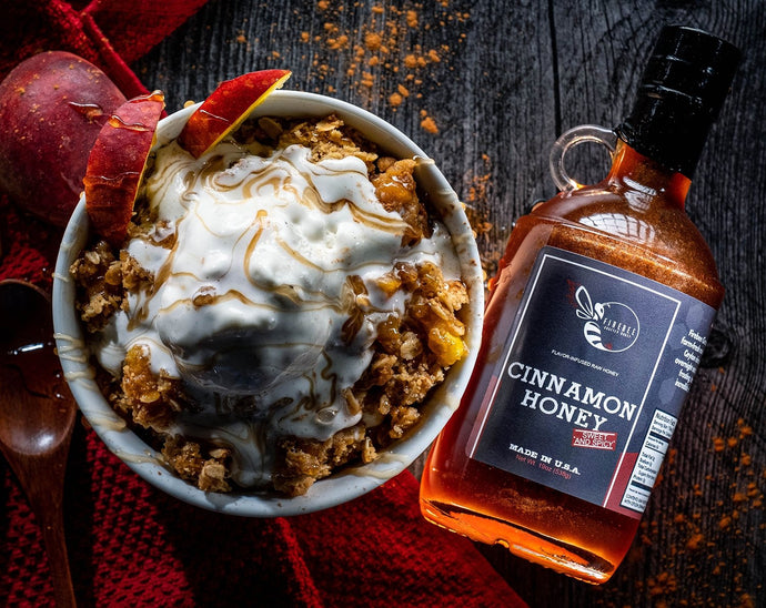 Cinnamon Honey Peach Crisp