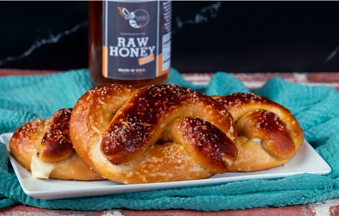 Mozzarella Stuffed Soft Pretzels