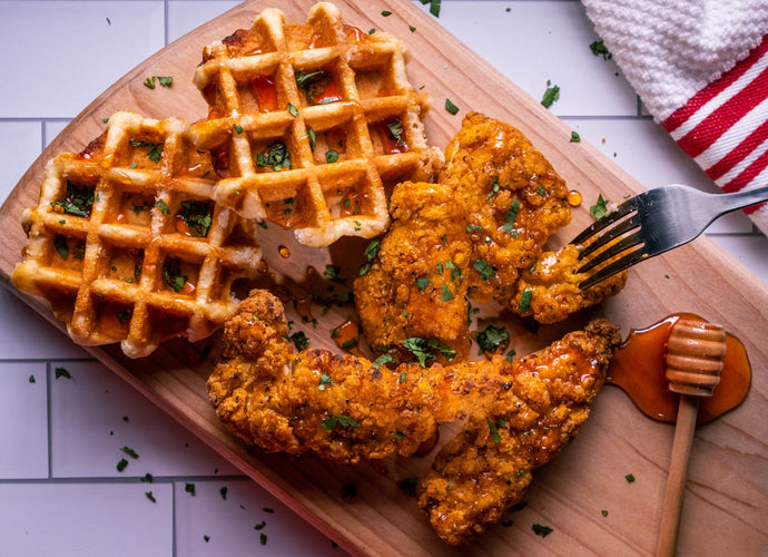 Spicy Honey Chicken & Waffles