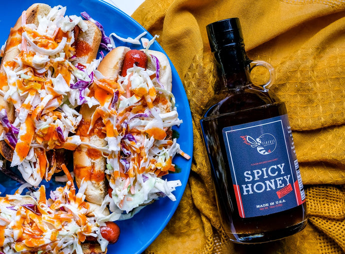 Spicy Honey Sriracha Hot Dogs