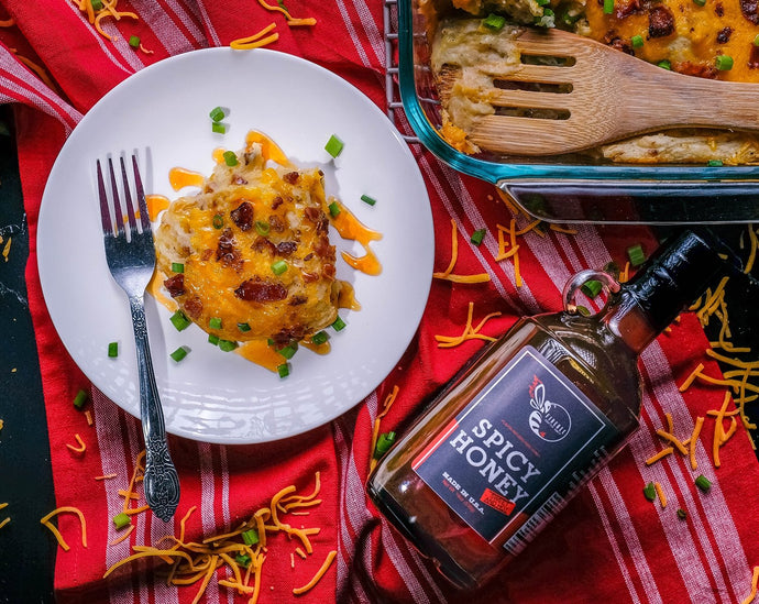 Spicy Loaded Baked Potato Casserole