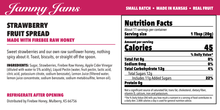 Load image into Gallery viewer, Jammy Jams Strawberry Fruit Spread with Firebee Raw Honey — Ingredients &amp; Nutrition