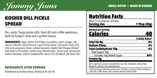 Load image into Gallery viewer, Jammy Jams Kosher Dill Pickle Spread — Ingredients &amp; Nutrition