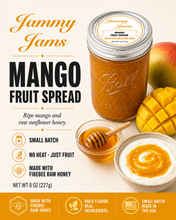 Load image into Gallery viewer, Jammy Jams Mango Fruit Spread with Firebee Raw Honey