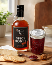Load image into Gallery viewer, Firebee Spicy Honey &amp; Raspberry Carolina Reaper Jam Pair