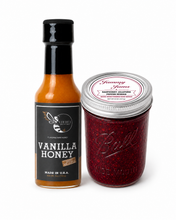 Load image into Gallery viewer, Firebee Vanilla Honey &amp; Raspberry Jalapeño Jam Pair