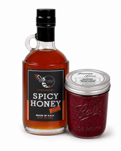 Load image into Gallery viewer, Firebee Spicy Honey &amp; Raspberry Carolina Reaper Jam Pair