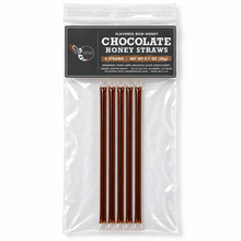 Load image into Gallery viewer, Firebee Chocolate Honey Straws — 5 pack