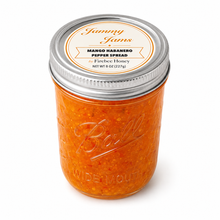 Load image into Gallery viewer, Jammy Jams Mango Habanero Pepper Spread — jar