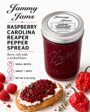 Load image into Gallery viewer, Jammy Jams Raspberry Carolina Reaper Pepper Spread — lifestyle