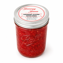 Load image into Gallery viewer, Jammy Jams Strawberry Jalapeno Pepper Spread — jar