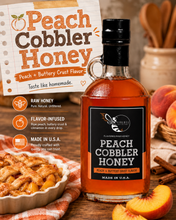 Load image into Gallery viewer, Firebee Peach Cobbler Honey - 19oz lifestyle