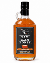Load image into Gallery viewer, Firebee Yam Slam Honey — 19oz glass bottle