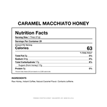 Load image into Gallery viewer, Caramel Macchiato Honey — Nutrition Facts and Ingredients