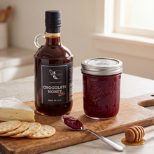 Load image into Gallery viewer, Firebee Chocolate Honey and Jammy Jams Raspberry Carolina Reaper Pepper Spread pair