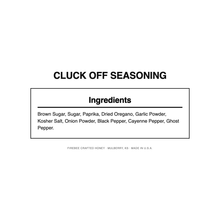 Load image into Gallery viewer, Cluck Off Seasoning — Nutrition Facts and Ingredients