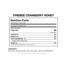 Load image into Gallery viewer, Firebee Cranberry Honey