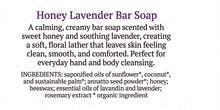 Load image into Gallery viewer, Firebee Bath Bar - Lavender Honey Bar Soap - Firebee Honey