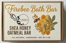 Load image into Gallery viewer, Firebee Bath Bar - Shea Honey Oatmeal Bar Soap - Firebee Honey