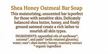 Load image into Gallery viewer, Firebee Bath Bar - Shea Honey Oatmeal Bar Soap - Firebee Honey