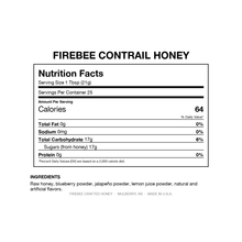 Load image into Gallery viewer, Firebee Contrail Honey — Nutrition Facts