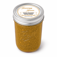 Load image into Gallery viewer, Jammy Jams Mango Habanero Pepper Spread with Firebee Raw Honey