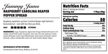 Load image into Gallery viewer, Jammy Jams Raspberry Carolina Reaper Pepper Spread — Ingredients &amp; Nutrition