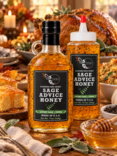 Load image into Gallery viewer, Firebee Sage Advice Honey holiday scene