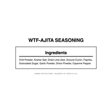Load image into Gallery viewer, WTF-ajita Seasoning — Nutrition Facts and Ingredients